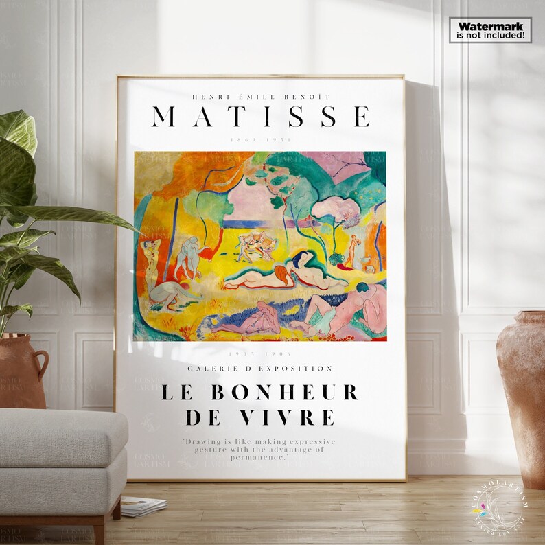 Henri Matisse, the Joy of Life, Le Bonheur De Vivre, Modern Art Print ...