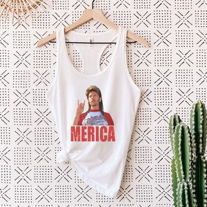 4 juli MERICA Tank Top - 4 juli Vintage geïnspireerde Racerback Tank Top - Perfect voor 4 juli en zomervieringen