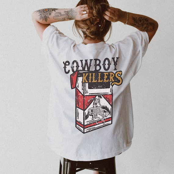 Cowboy Killers Graphic Tee - Vintage-Inspired Western T-Shirt, Retro Cowboy Shirt, Unisex Graphic Tee, Urban Western Wear, Street Style