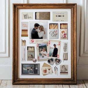 Matchbook Editable Canva Template, DIY Gift for Him, Bf Anniversary Wall Art