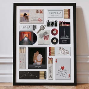 Regalo de aniversario para novio / Plantilla de caja de cerillas en Canva / Impresión de caja de cerillas DIY / Regalo de cumpleaños