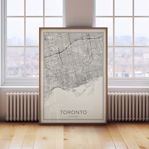 Mapa de Toronto, impressão de Toronto, mapa de Toronto Ontário, mapa de download de Toronto, mapa da cidade de Toronto para impressão, impressão de mapa de Toronto em preto e branco