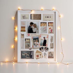 Plantilla editable de Canva para caja de cerillas, regalo DIY para él, arte mural para aniversario de novio imagen 12