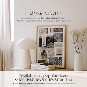 Póster personalizado de caja de cerillas, plantilla de Canva, regalo de aniversario para novio (descarga digital) imagen 2