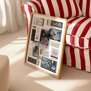 Póster personalizado de caja de cerillas, plantilla de Canva, regalo de aniversario para novio (descarga digital) imagen 9