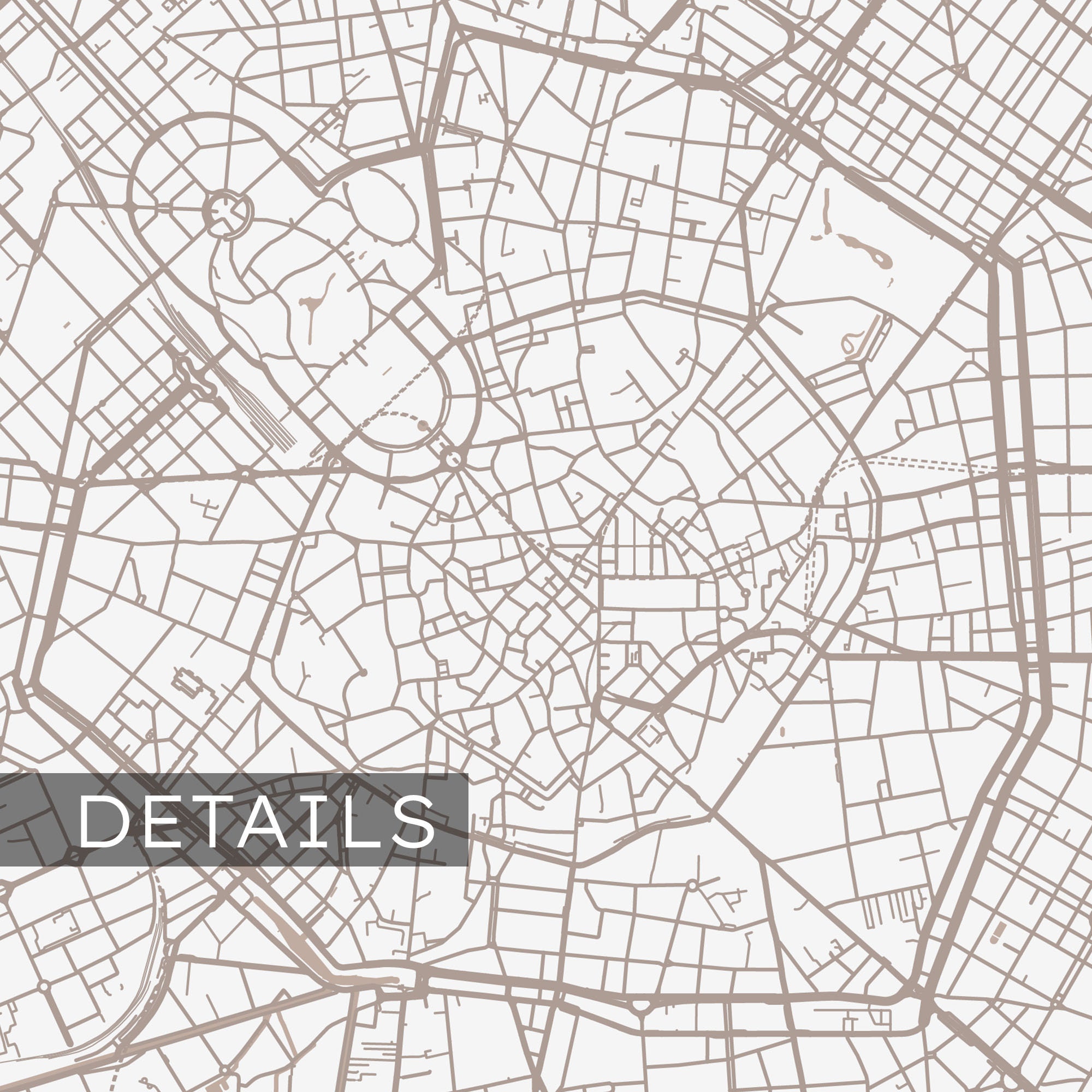 Map of Milan Milan Map Print Printable Milan Italy Map - Etsy