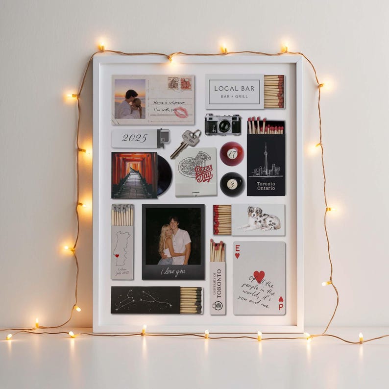 Anniversary Gift for Boyfriend | Matchbook Canva Template | DIY Matchbox Print | Birthday Present image 12