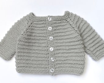 Hand Knitted Baby Cardigan