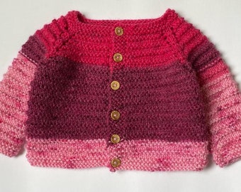 Hand Knitted Baby Cardigan