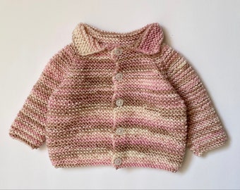 Hand Knitted Baby Cardigan