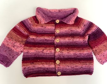 Hand knitted Baby Cardigan