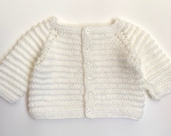 Hand Knitted Baby Cardigan