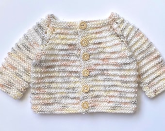 Hand Knitted Baby Cardigan