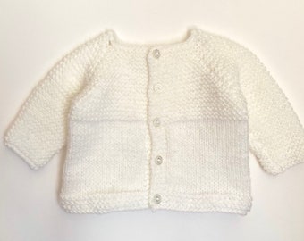 Hand Knitted Baby Cardigan