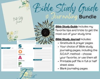 Bible Study Guide & Journaling Bundle