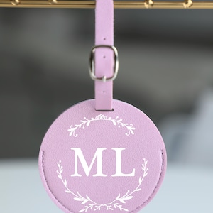 Custom Luggage Tag with Name, Personalized Travel Gift for Groomsmen Bridesmaids Couples, Wedding Favor, Suitcase ID Tag, Honeymoon