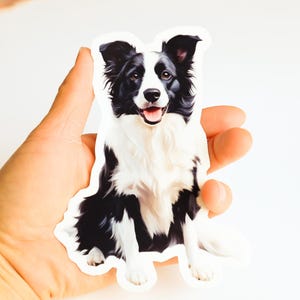 Personalized Pet Stickers - Custom Dog Cat Face Vinyl Decal - Waterproof Sticker for Laptop, Water Bottle, Phone, Gift for Pet Owners
