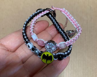 2 Pieces Friendship Bracelet ,Spider Bracelet For boyGifts ,Stuff Costume Gifts For Boys,Girl