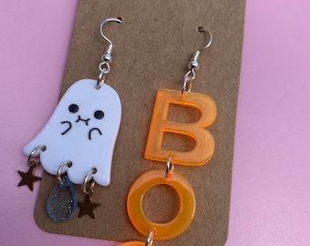 Halloween costum drop earrings,Ghost earrings