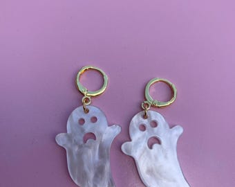 Ghost earrings,Halloween costum drop earrings,
