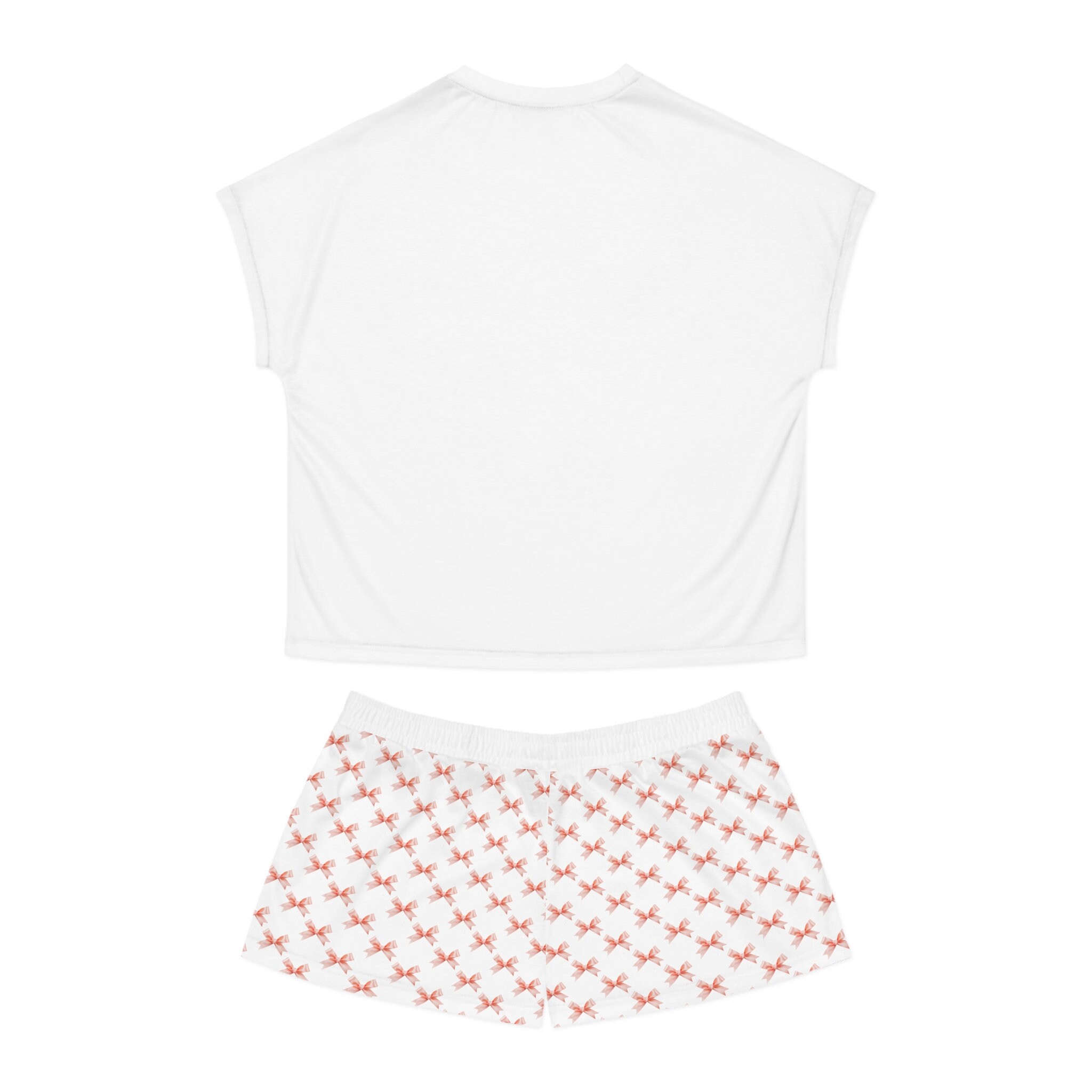 Coquette Cinnamon Girl Tshirt Set Coquette Pajama Set Etsy