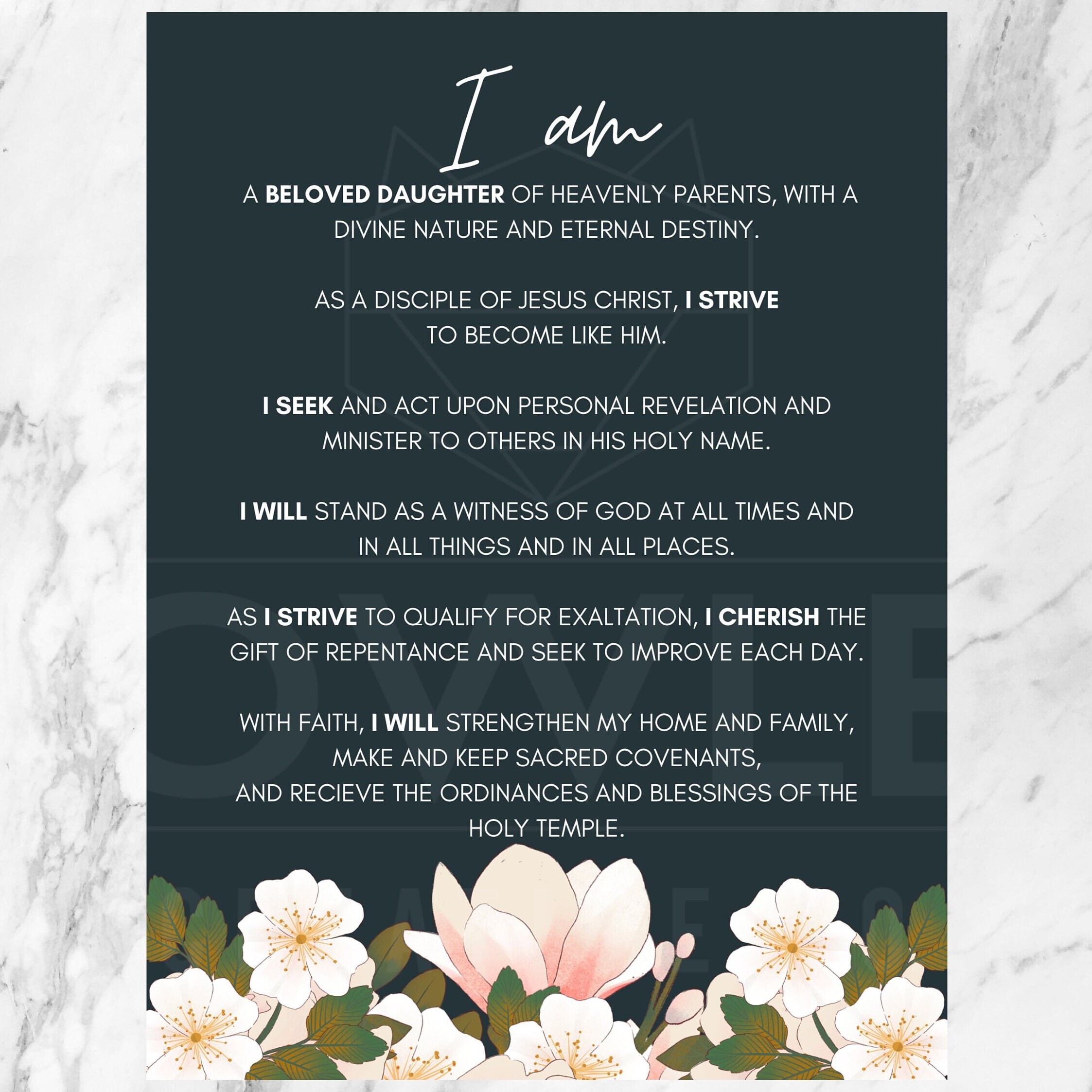 Printable YW Theme Poster - Etsy