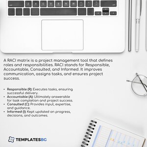 RACI Matrix Google Sheets: Project Management Task Tracker (digital ...