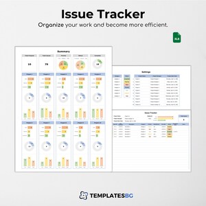 Issue Tracker Excel Template: Project Management (digital Download) - Etsy