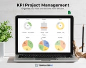 Project Management KPI Tracker: Excel Spreadsheet Template (Digital Download)