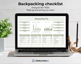 Backpacking Checklist: Excel Packing Tracker (Digital Download)