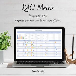 RACI Matrix Excel Spreadsheet: Project Management Task Tracker (digital ...
