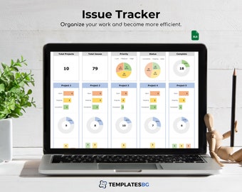 Issue Tracker Excel Template: Project Management (Digital Download)