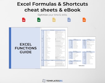 Excel Productivity Time-saving Tool: Excel Formulas, Excel Functions & Excel Shortcuts | Excel eBook with Excel Tips and Excel Cheet Sheet