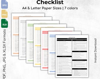 Employee Onboarding Checklist Template: HR Excel Spreadsheet (Digital Download)