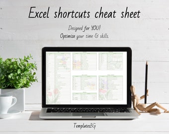 Excel Shortcuts Cheat Sheet: Optimize Your Working Time for Enhanced Efficiency and  Working smarter