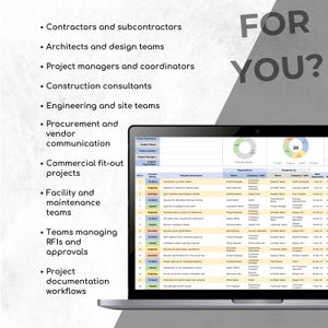 RFI Log Spreadsheet Excel Google Sheets Request Tracker Deadline ...