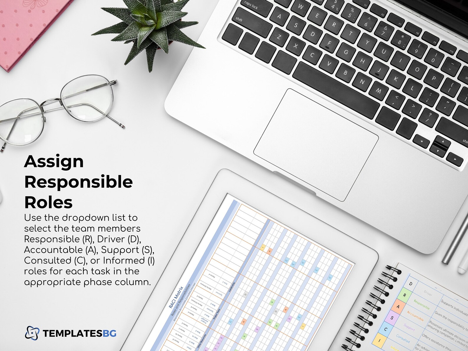 RACI Matrix Google Sheets: Project Management Task Tracker (digital ...