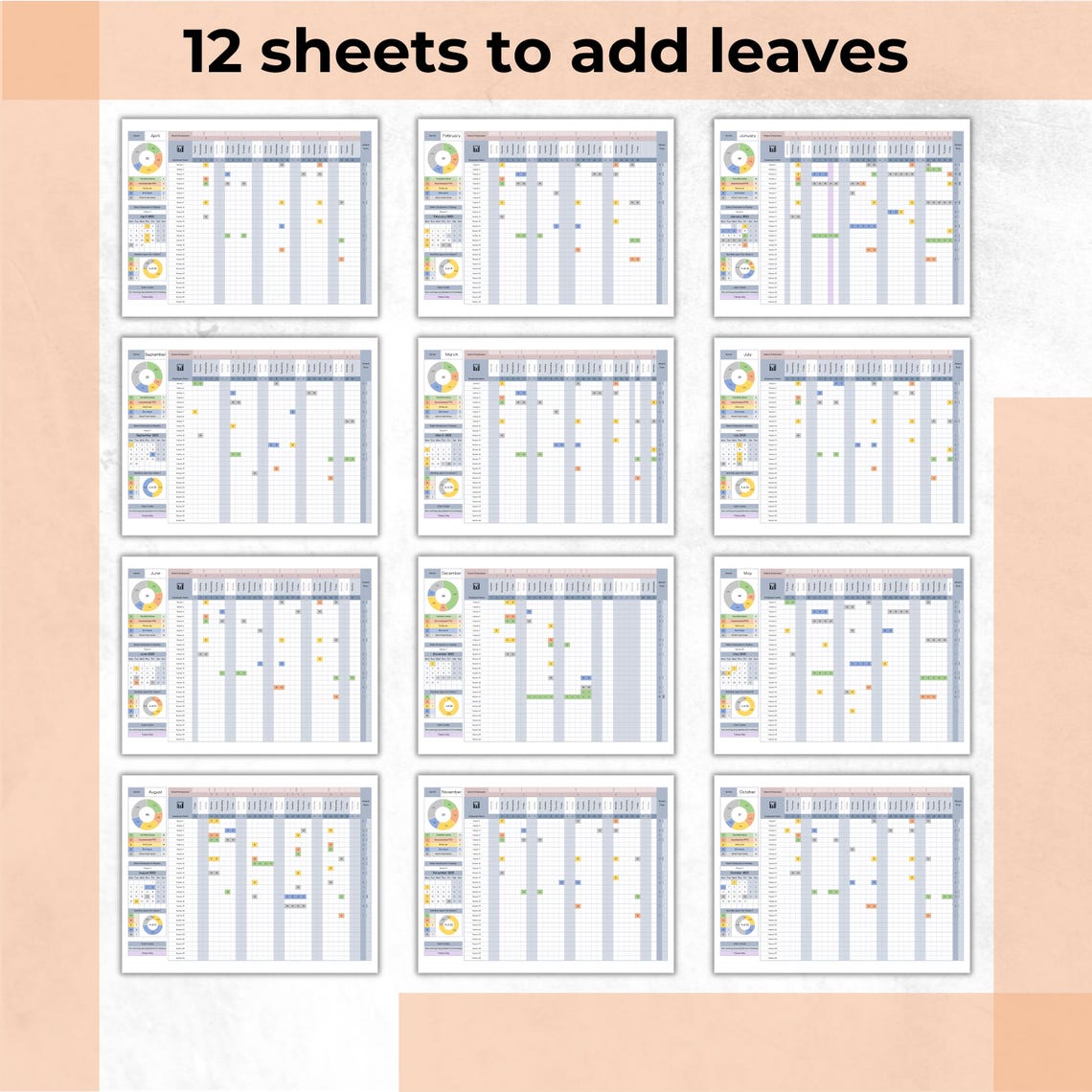 Employee Leave Tracker Template | Excel Spreadsheet & Google Sheets ...