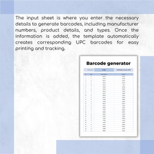Barcode Generator, UPC Codes, Excel Spreadsheet, Inventory Barcode, Barcode Stickers, Barcode Spreadsheet, UPC Barcodes, Inventory Management, Barcode Scanner, Stock Management, Excel Inventory, Barcode Inventory, Sales Manager