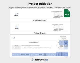 Project Initiation Documents: Proposal, Charter, Stakeholder Analysis (Excel Template)