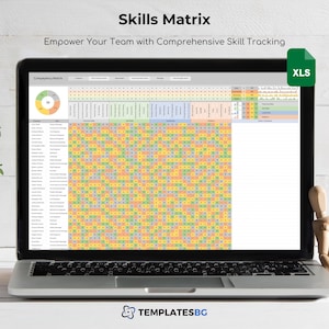 Skills Matrix Template: Employee Competency Assessment (Excel .xlsx)