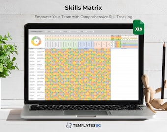 Skills Matrix Template: Employee Competency Assessment (Excel .xlsx)