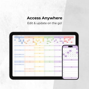 Simple Yearly Planner Spreadsheet Template for Excel and Google Sheets with one-sheet layout, 12 months, task tracking, color-coded months, and customizable week start. Instant download.

yearly calendar 2025, 2025 excel planner, google sheets planner, calendar 2025 excel, excel calendar 2025, calendar spreadsheet, spreadsheet planner, yearly planner excel, 2025 calendar sheet, annual planner 2025, productivity excel, calendar template, excel google planner