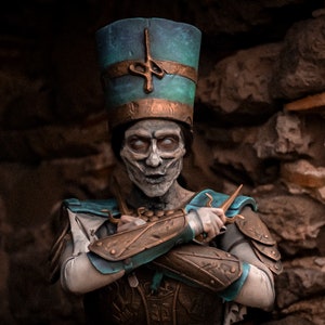 Mumien Gesicht Prothetik Maske.