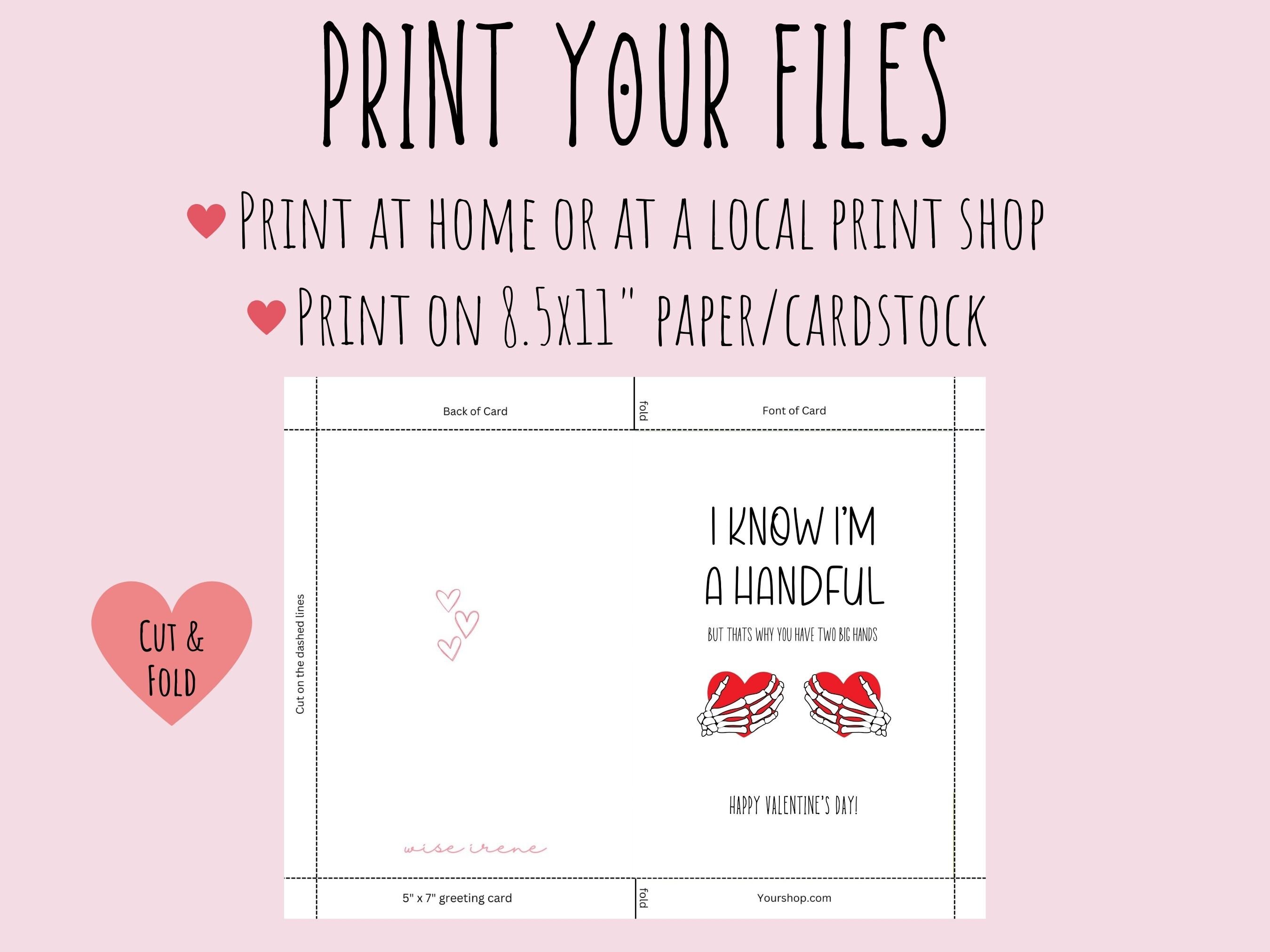 Printable Valentines Day Card, Naughty Valentines Card for Him ...