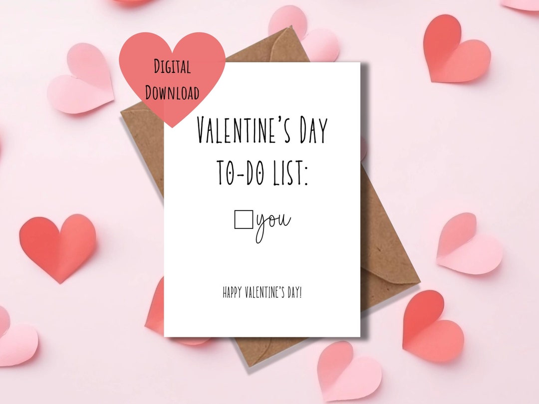 Printable Valentines Day Card, Naughty Valentines Card for Him ...