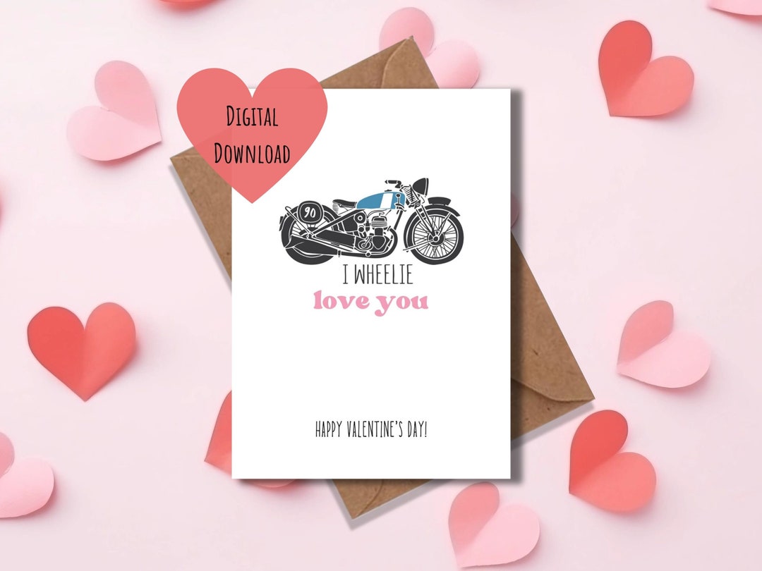 Cute Printable Valentines Day Card, Valentines Day Card for Him or Her ...
