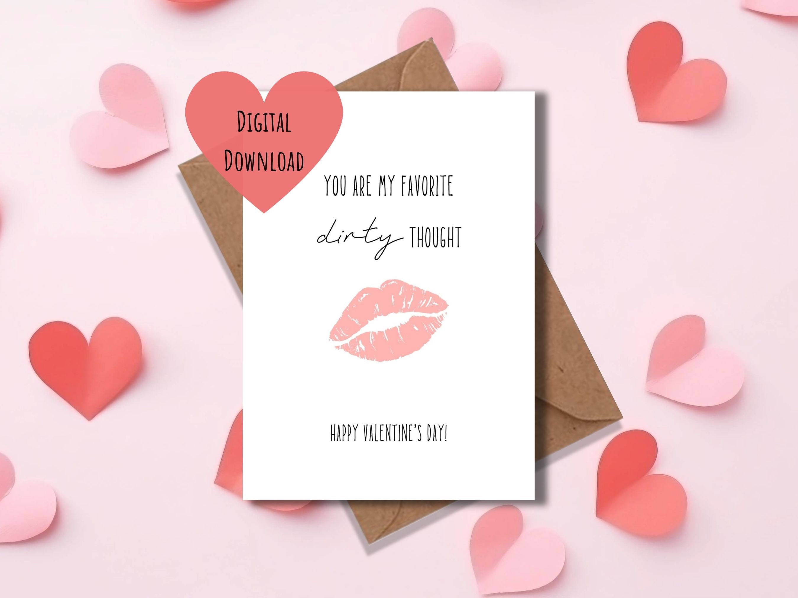 Printable Valentines Day Card, Naughty Valentines Card for Him ...