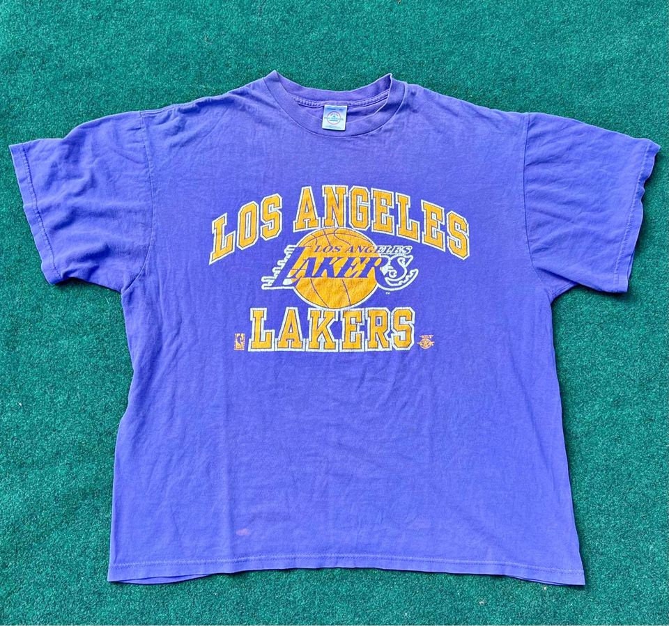 Los Angeles Lakers Tri Blend Adidas Vintage T Shirt Clearance New Tags $28