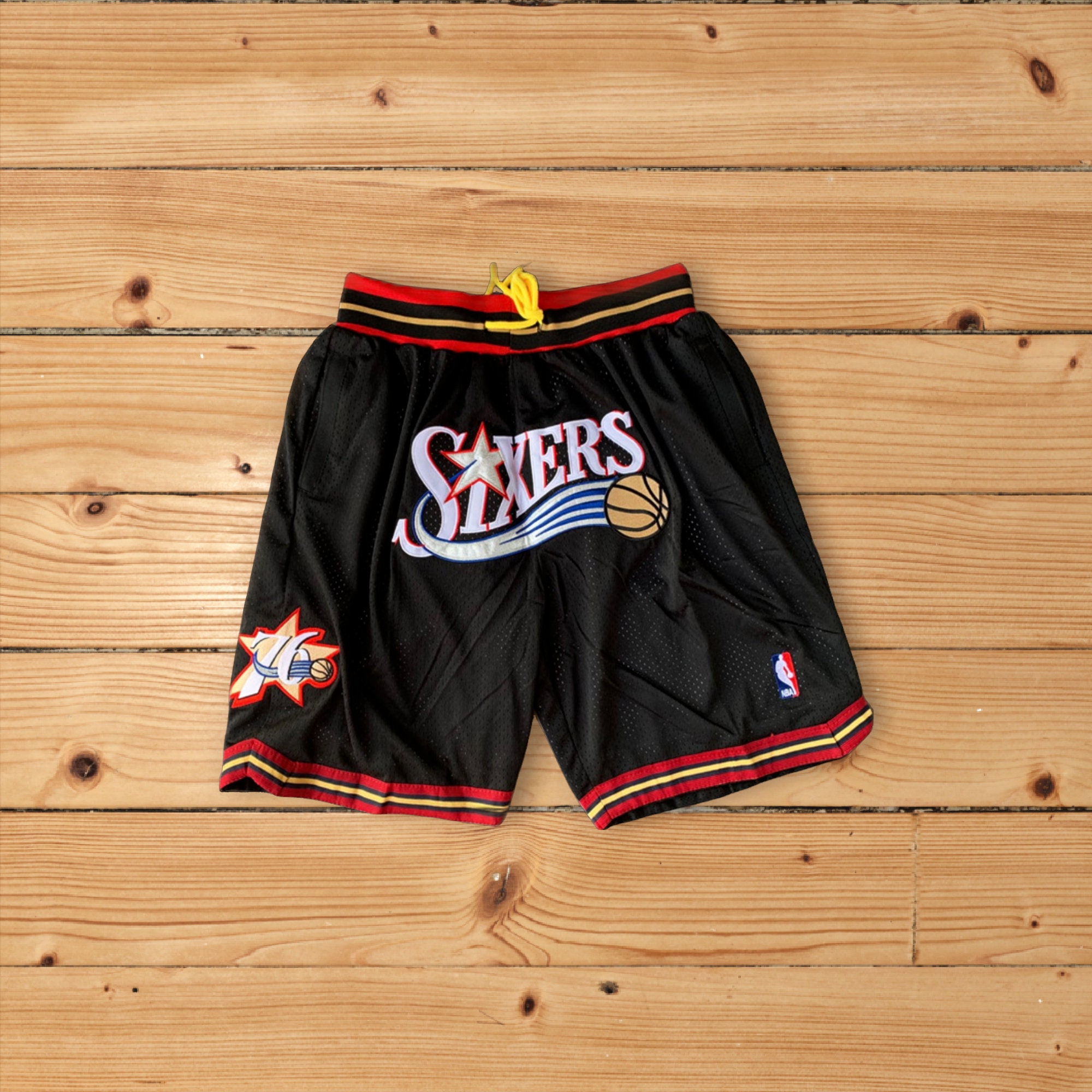 PHILADELPHIA 76ERS BASKETBALL THROWBACK SHORTS - Prime Reps